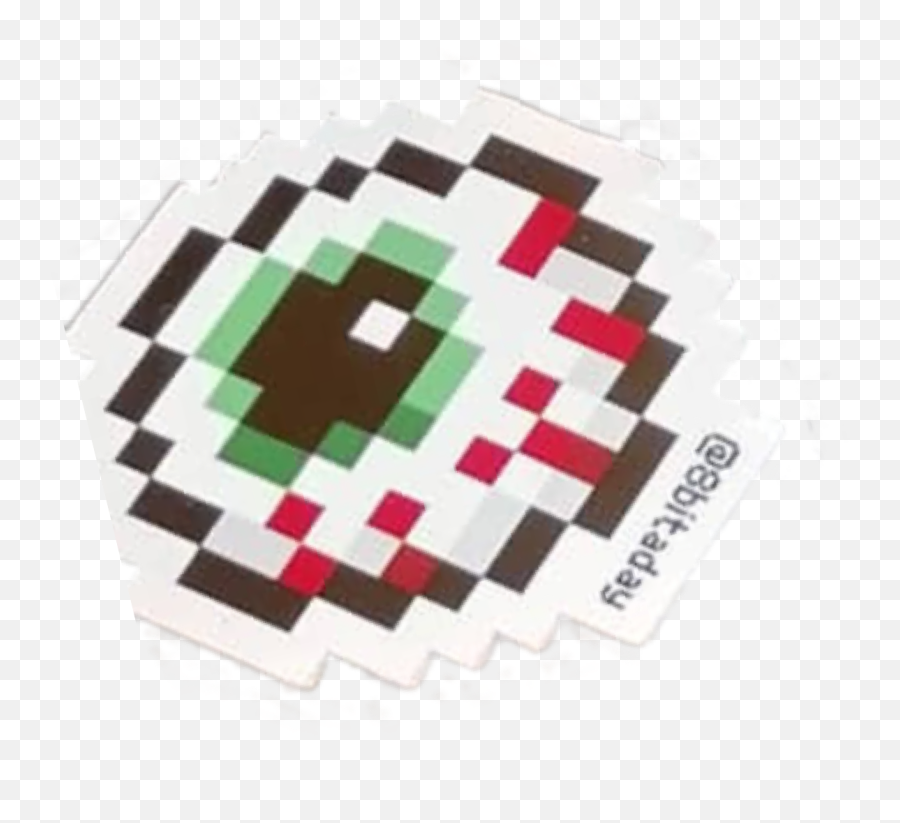 Stickergang Eye Ball 8 Bit Blood Shot - Circle Emoji,8 Bit Emoji
