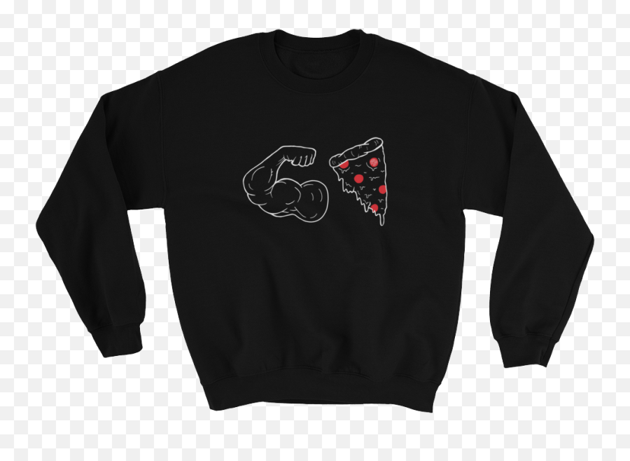 Graphic Emoji Sweatshirt Forza Pizza - Don T We With You This Christmas Merch,Cotton Emoji