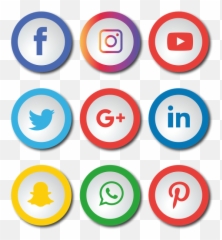 Social Media Icons Set Logo Vector - Logos Transparent Emoji