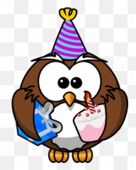 Owl At A Celebration - Clipart For Birthday Emoji,Emoji Graduation Party
