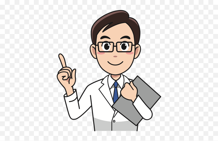 Doctor Con Gafas - Cartoon Doctor With Glasses Emoji,Caritas Emoticones