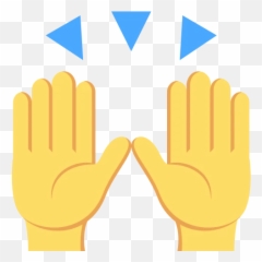 Bug Repellent Socks - Raised Hands Emoji Vector