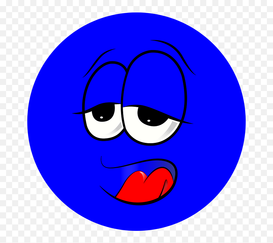 Yawn Eyes - Blue Tired Face Emoji,Yawn Emoji Iphone