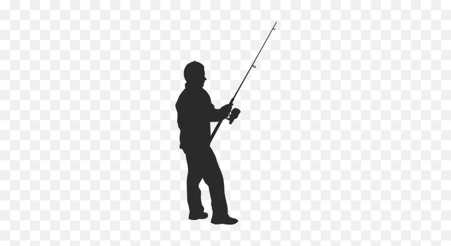 Fisherman Silhouette Transparent Png - Man Fishing Silhouette Png Emoji,Fisherman Emoji