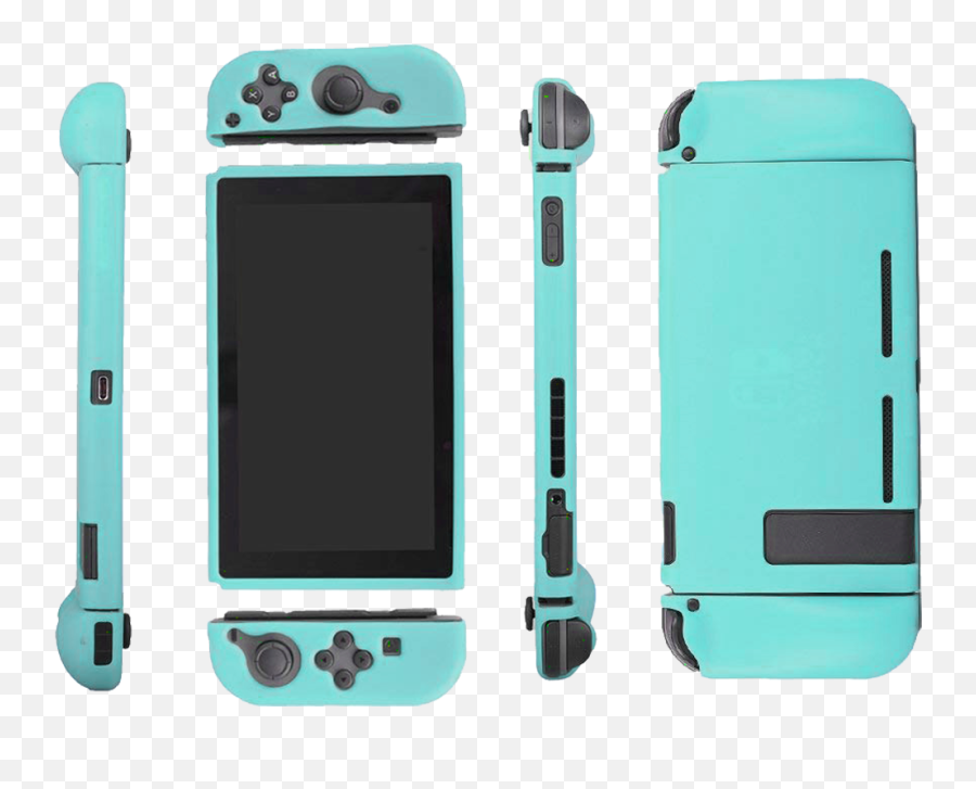 Nintendo Switch 32gb With Gray Joy Con - Blue Nintendo Switch Skin Emoji,Nintendo Switch Emoji
