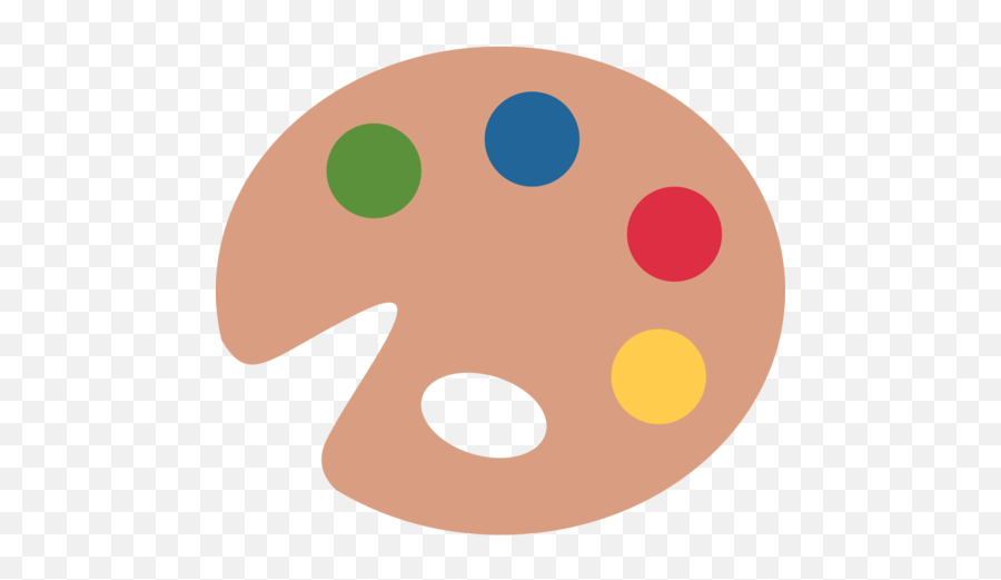 Artist Palette Emoji - Paint Emoji Png,Easel Emoji