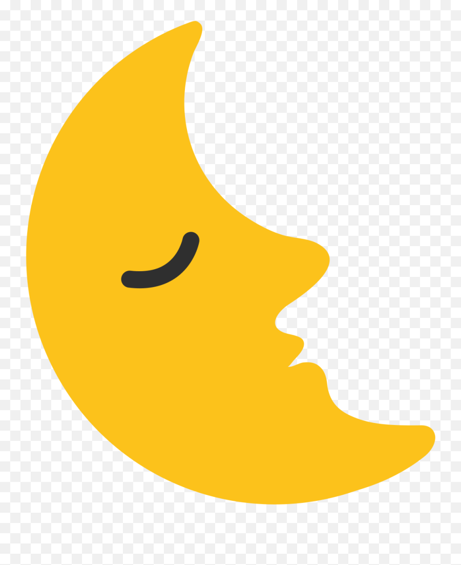 Emoji U1f31c - Emoji,Crescent Moon Emoji Png