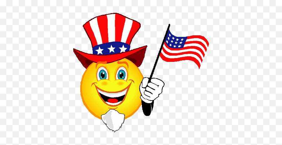 Uncle Sam Clip Art Emoji,Usa Flag Emoticon