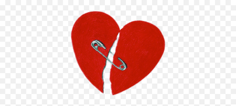 Download Free Png Broken - Heartwithsafetypin Dlpngcom Heart With Safety Pin Emoji,Broken Heart Emoji Png