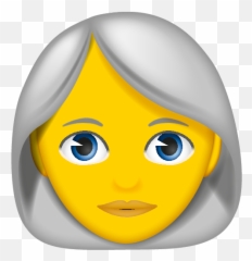 White Hair - Emoji Woman Grey Hair,Free Adult Emojis