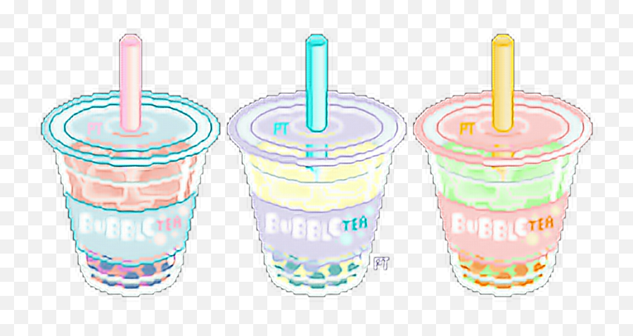 Bubbletea Bubble Tea Kawaii Pastelaeathetic Pastel Aest - Frozen Dessert Emoji,Bubble Tea Emoji