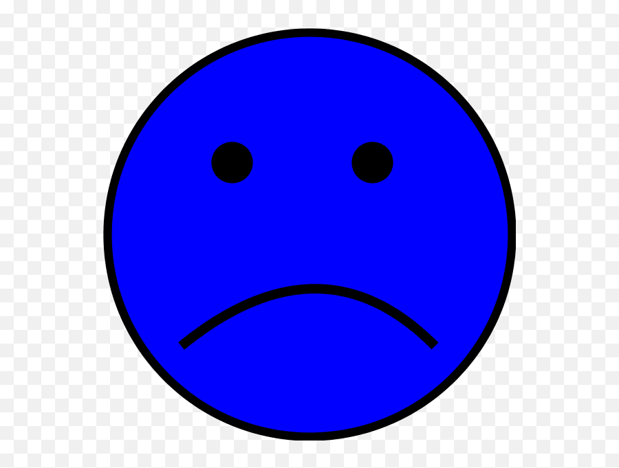 Unhappy Face Blue - Smiley Emoji,Haiti Flag Emoji