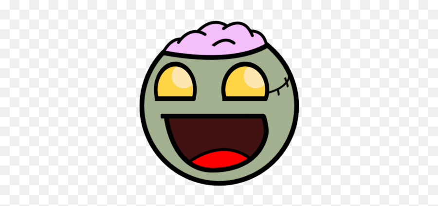 Smiliesftw - Cartoon Zombie Face Transparent Emoji,Shifty Eyes Emoticon