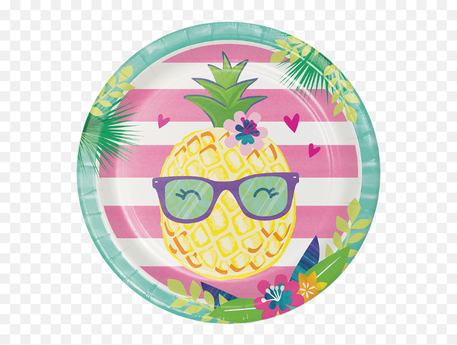 Pineapple N Friends Paper Cups 8 - Pineapple And Friends Party Supplies Emoji,Pineapple Emoji