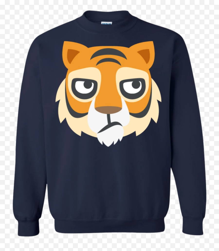Bored Tiger Face Emoji Sweatshirt - Eeyore Christmas Sweater,Tiger Emoji
