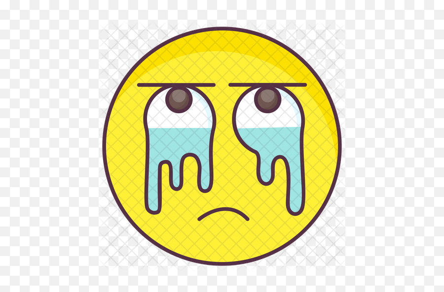 Crying Emoticon Emoji Icon - Dot,Crying Emoji Text