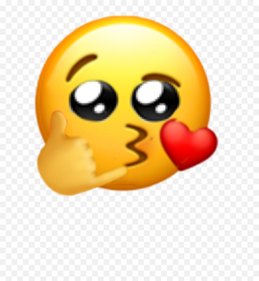 Callme Emoji Emojimashup Sticker - Peace Sign Emoji Meme,Call Me Emoji