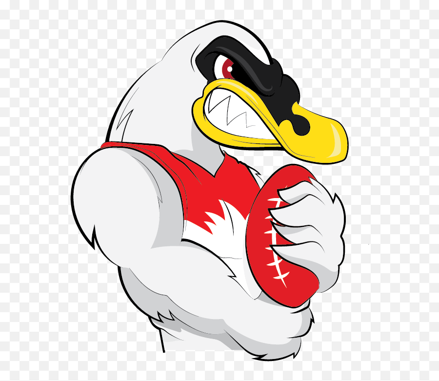 Sydney Swans Clipart 3 By Haley - Sydney Swans Cartoon Emoji,Swan Emoji