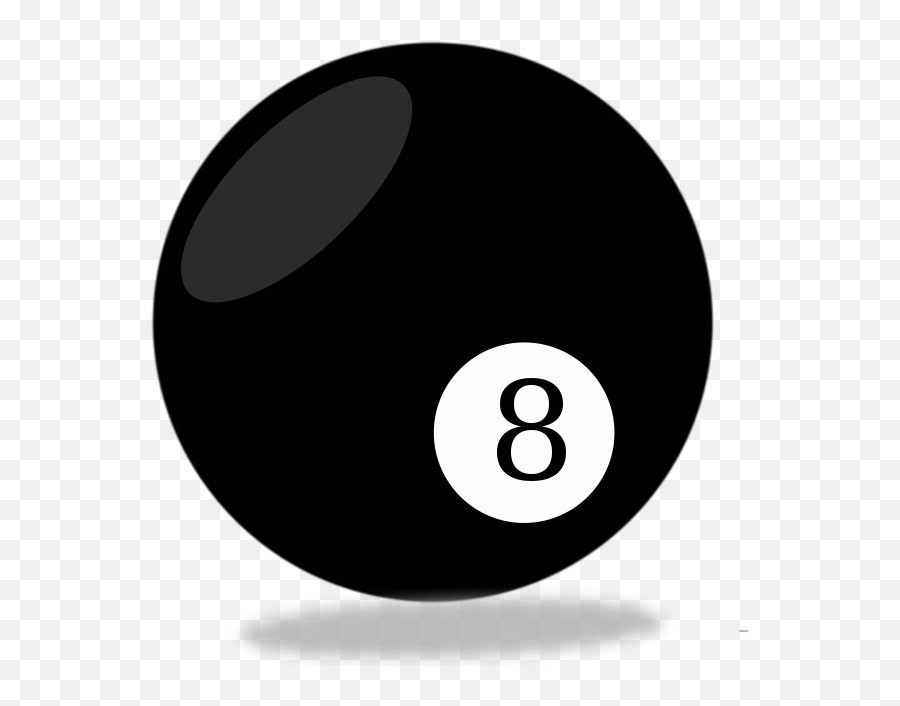 8 Ball - Pool 8 Balls Vector Clipart Full Size Clipart 8 Ball Clipart Png Emoji,Emoji Pool