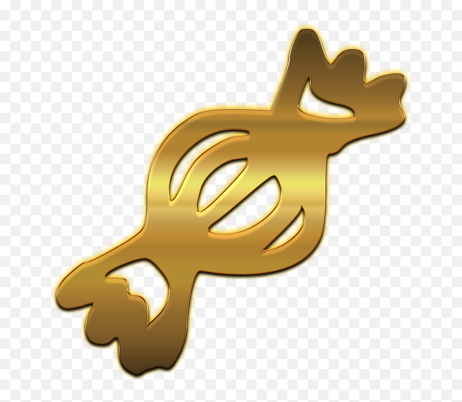 Candy Christmas Background Gold - Emblem Emoji,Jelly Bean Emoji