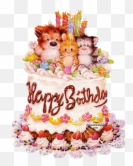 Animated Happy Birthday Cake - Gif Messages Emoji