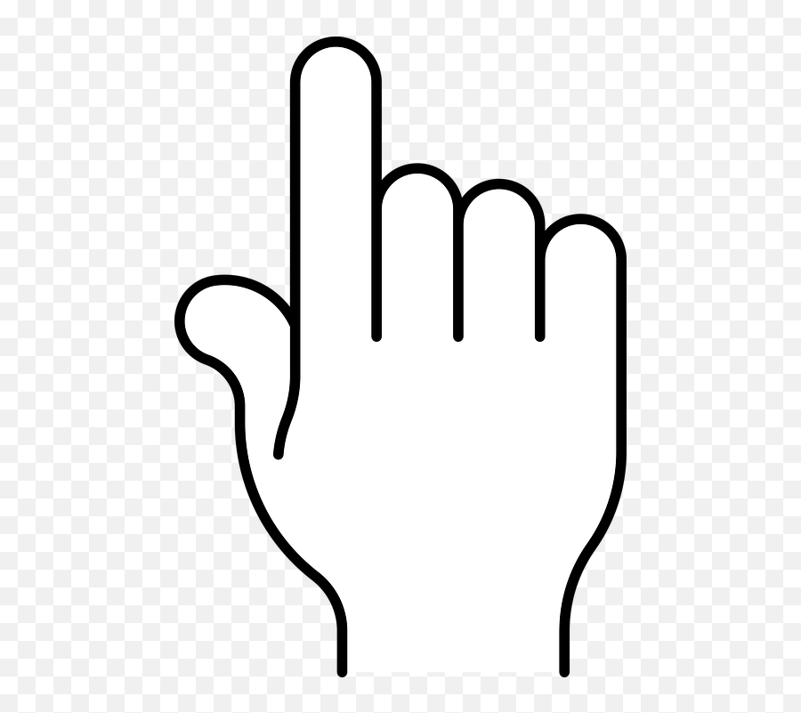 Hand Finger Pointing - Hand Cursor White Png Emoji,Finger Point Emoticon
