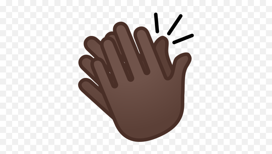 Clapping Hands Emoji With Dark Skin Tone Meaning And - Clapping Hands Emoji,Hands Clapping Emoji