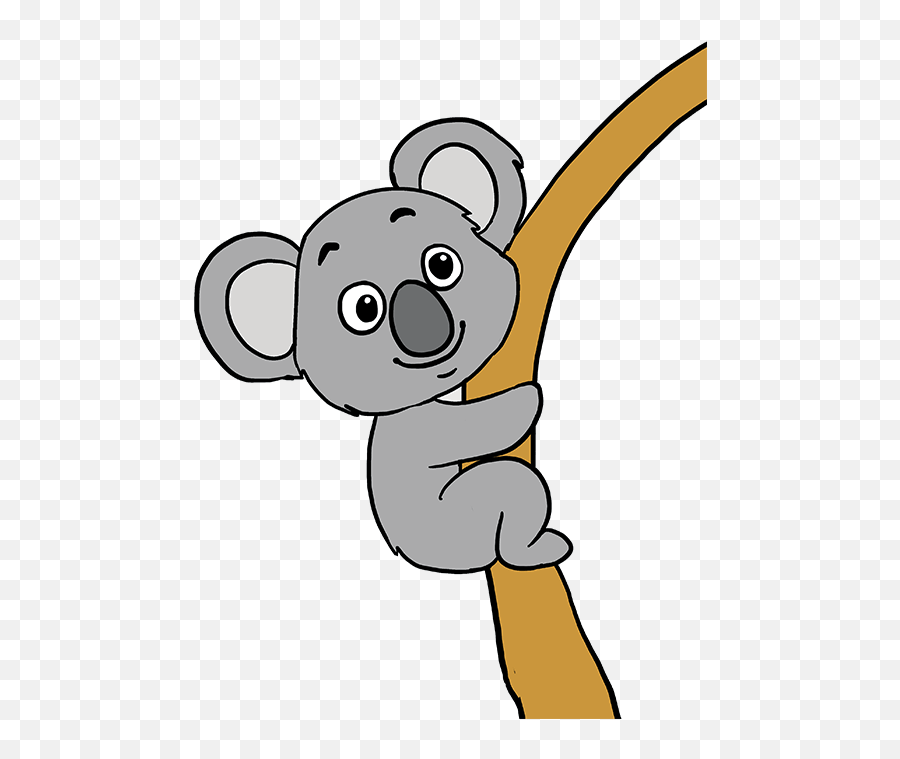 Really Easy Drawing Tutorial - Easy Drawings Of Koalas Emoji,Koala Bear Emoji