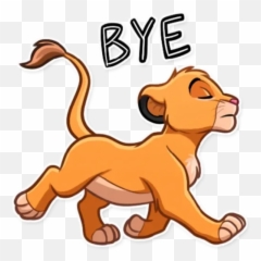 Grrr Simba Emoji,Bye Dog Emoji