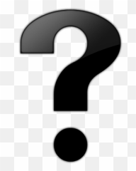 Simple Question Mark Clipart - Without Background Emoji