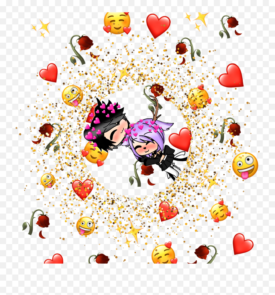 Cute Dating Gold Hearts Emojis - Clip Art,Cute Love Emoji Texts