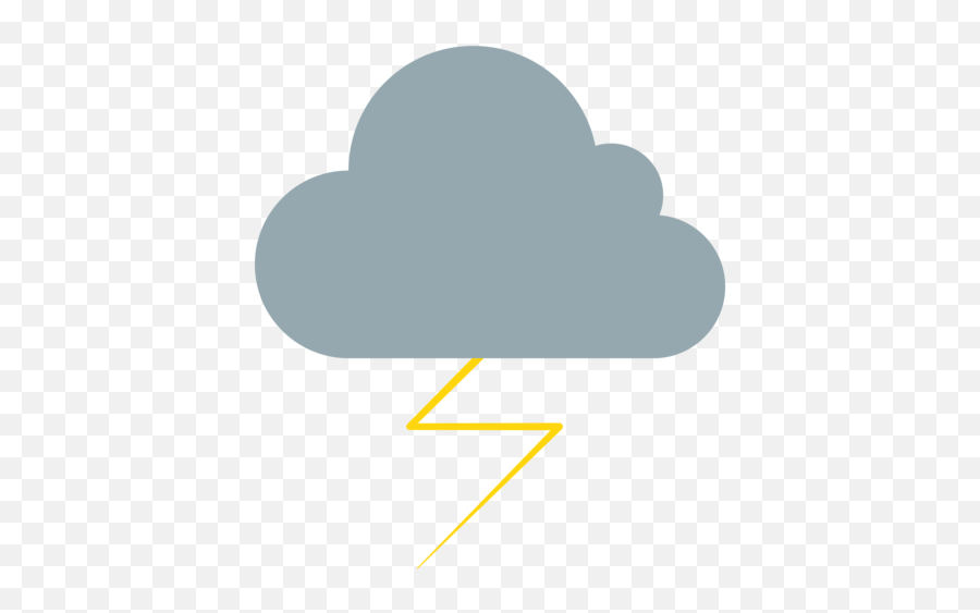 Cloud With Lightning Emoji - Heart,Lightning Emoji Transparent