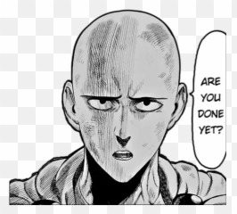 One Punch Man Stickers For - Draw Saitama Calm Emoji