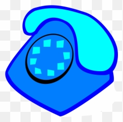 Free Dial Telephone Vectors - Clipart Blue Phone Emoji