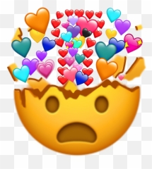 Emoji Herze Explosion Freetoedit - Exploding Head Png