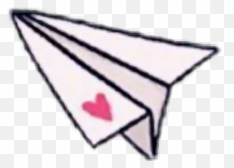 Love Cute Airplane Plane Paper Paperplane Heart - Drawing Emoji,Plane And Paper Emoji