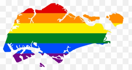 Lgbt Flag Map Of Singapore - And Png Emoji