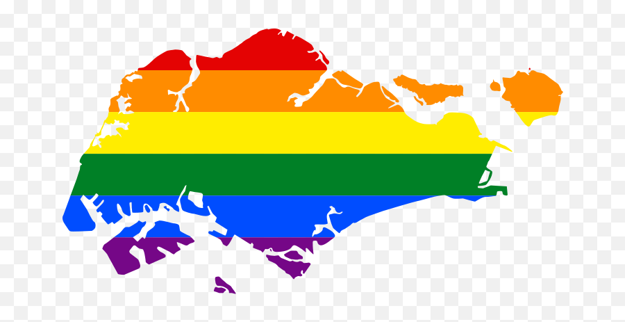 Lgbt Flag Map Of Singapore - Singapore Map And Flag Png Emoji,Lesbian Flag Emoji
