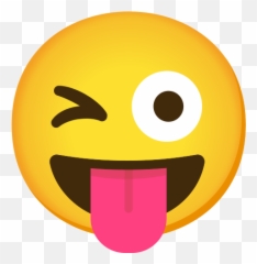 Winking Face With Tongue Emoji - Drawing