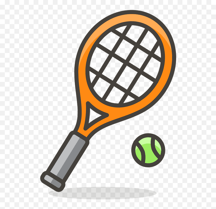 Tennis Emoji Clipart - Raqueta Clipart,Tennis Emojis