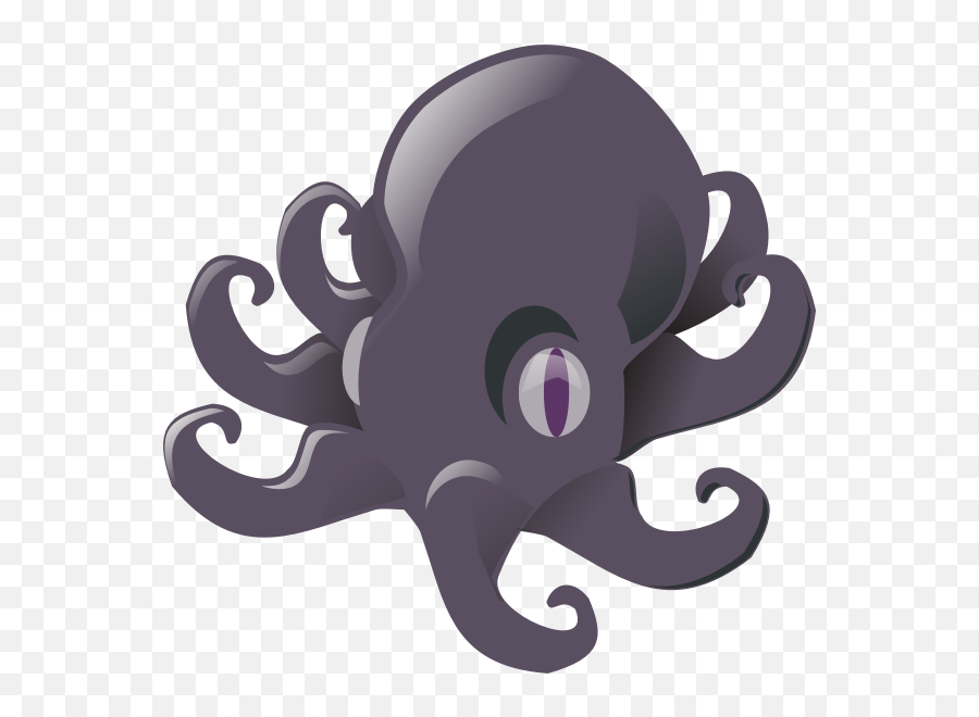 Little Octopus - Cartoon Octopus Clipart Emoji,Squid Emoticon