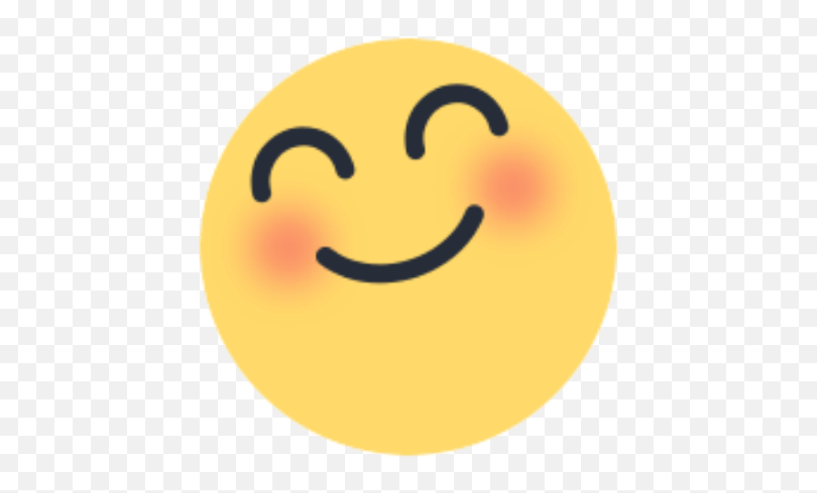 Facebook Blush Smile React Button - Smiley Emoji,Smile Blush Emoji