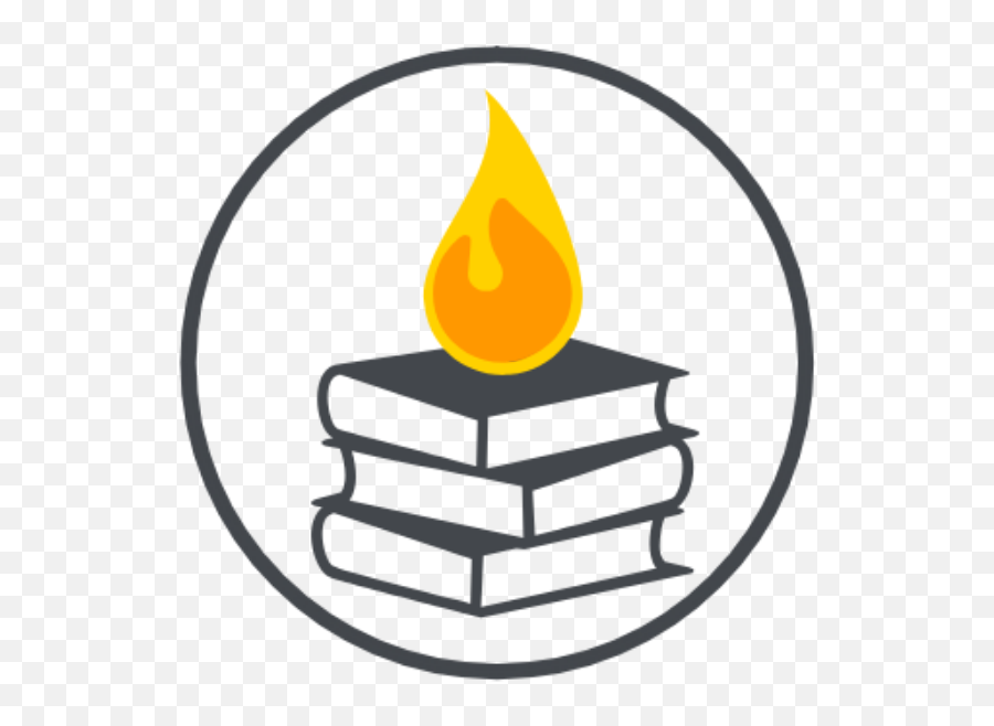 Burned By Books - Flame Clipart Full Size Clipart Stack Books Icon Transparent Background Emoji,Burning Emoji