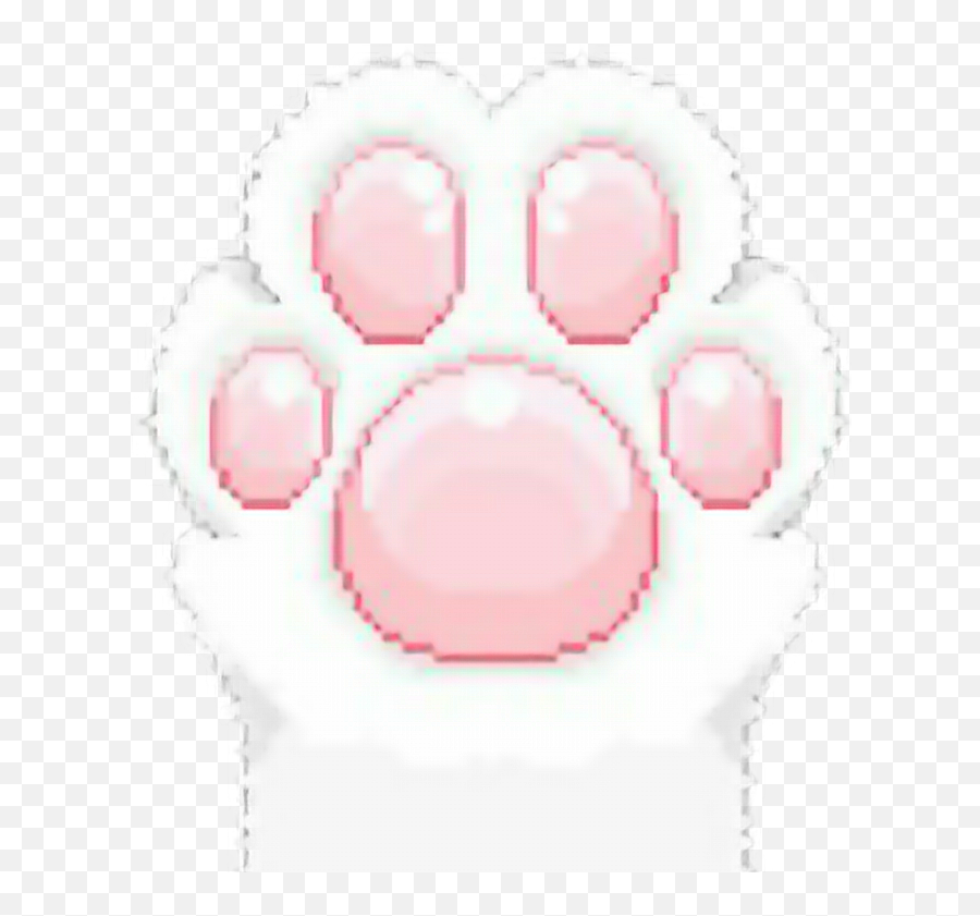 Cat Catpaw Cats Whitecat Pink Pinkpaw - Cute Kawaii Gifs Transparent Emoji,Cat Paw Emoji