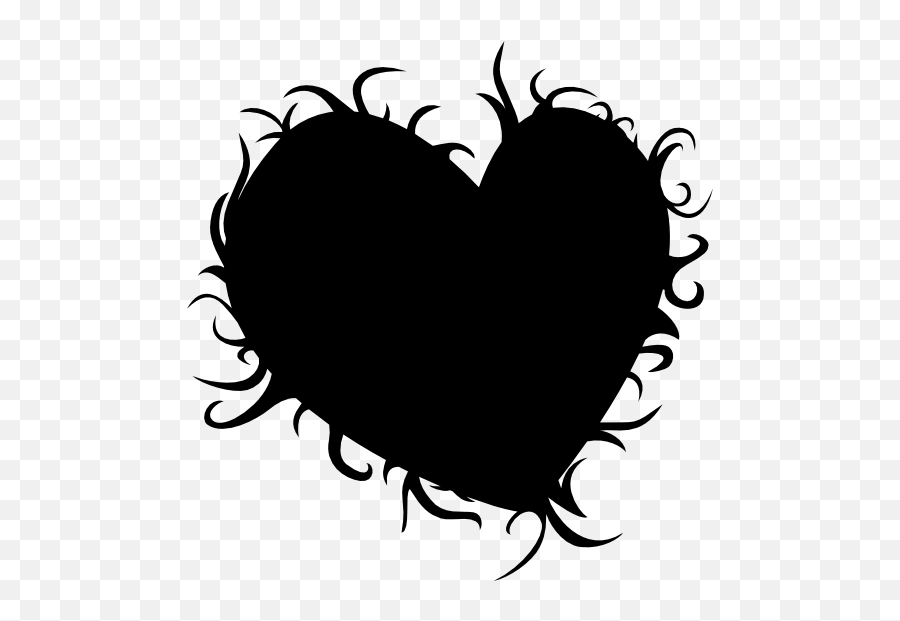 Hairy Heart Sticker - Illustration Emoji,Hairy Heart Emoji