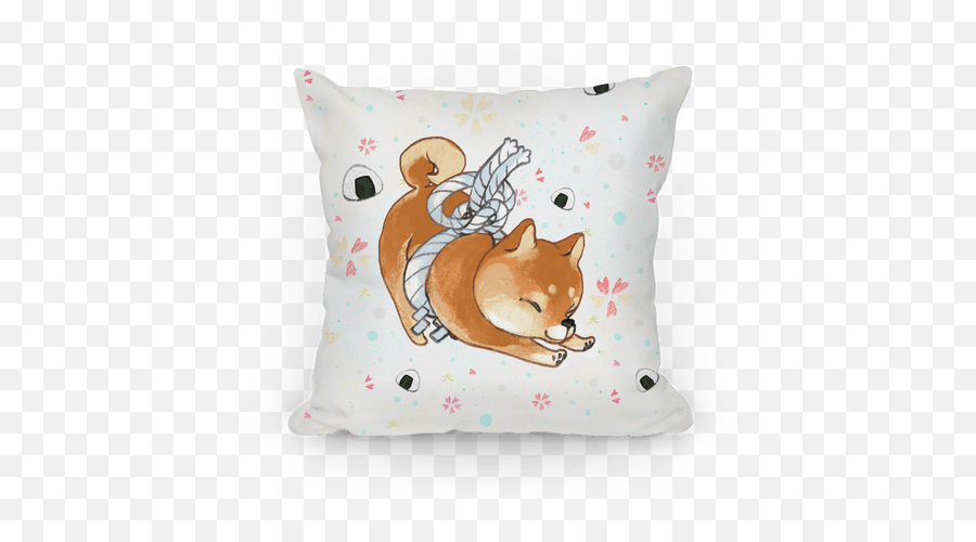 Shiba Inu Dog Throw Pillow - Cute Japanese Dogs Lookhuman Emoji,Shiba Inu Emoji