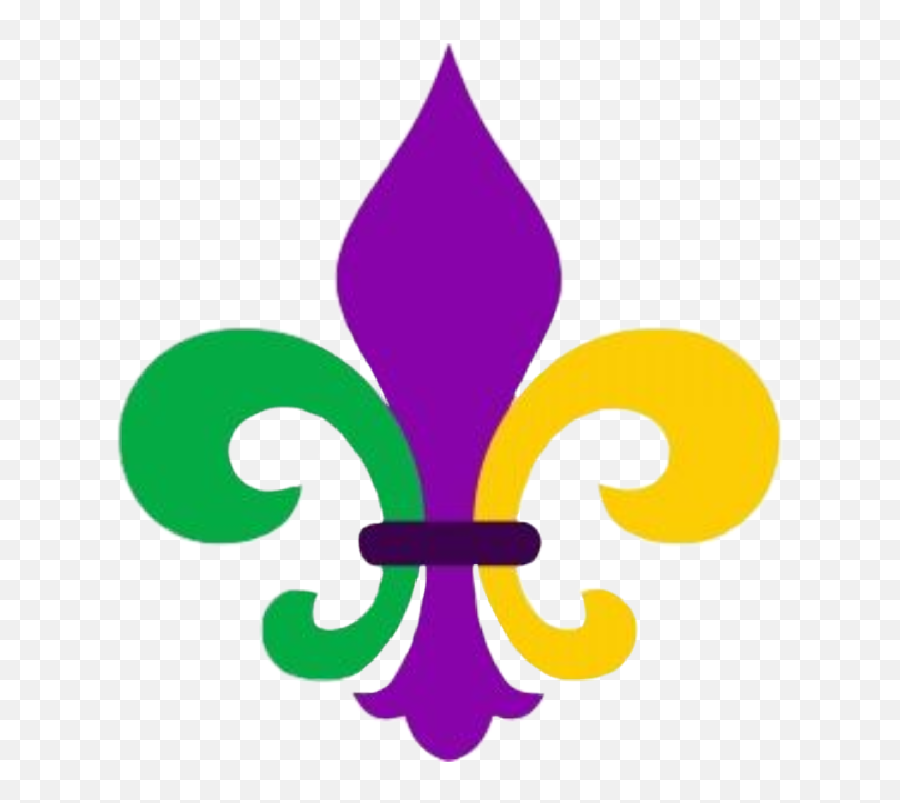 Fleurdelis Mardigras Nola Neworleans - Fleur De Lis Mardi Gras Clipart Emoji,Louisiana Emoji