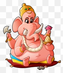Pink Mq Religion Elephant Hinduism - Ganesha Cartoon Character Emoji,Religion Emoji