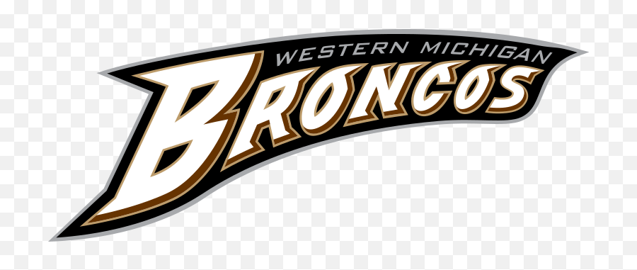 Western Michigan Broncos Text Logo - Western Michigan Broncos Football Logo Emoji,Michigan Football Emoji