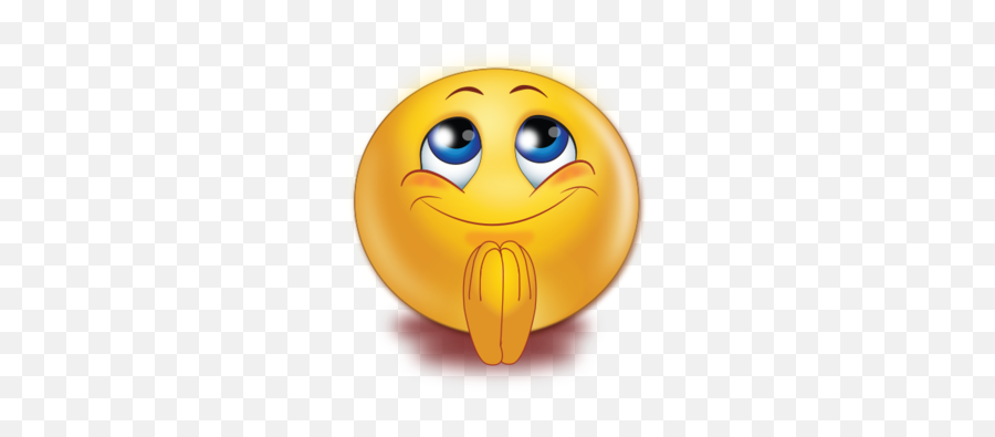 Pray With Closed Hands Emoji - Praying Smiley,Egg Emoji